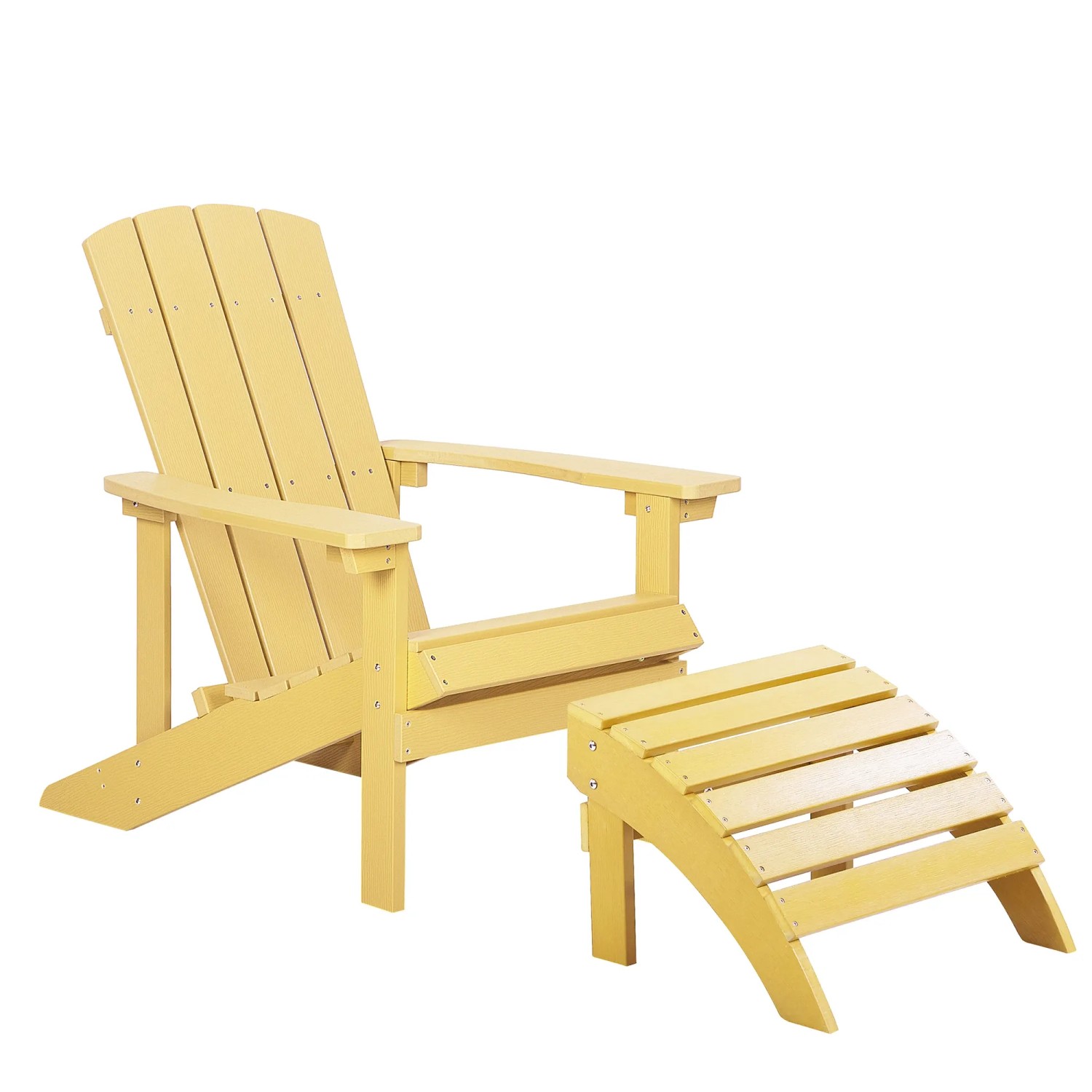 Beliani Gartenstuhl Gelb 88 x75 x88