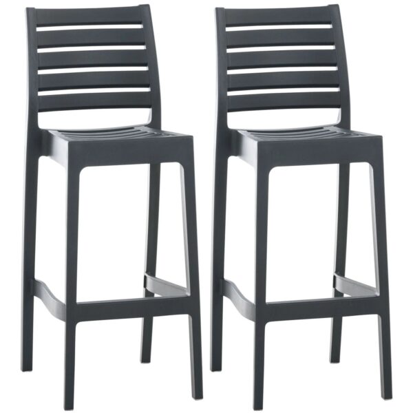 CLP 2er Set Barhocker Ares Dunkelgrau CLP 2er Set Barhocker Ares Dunkelgrau