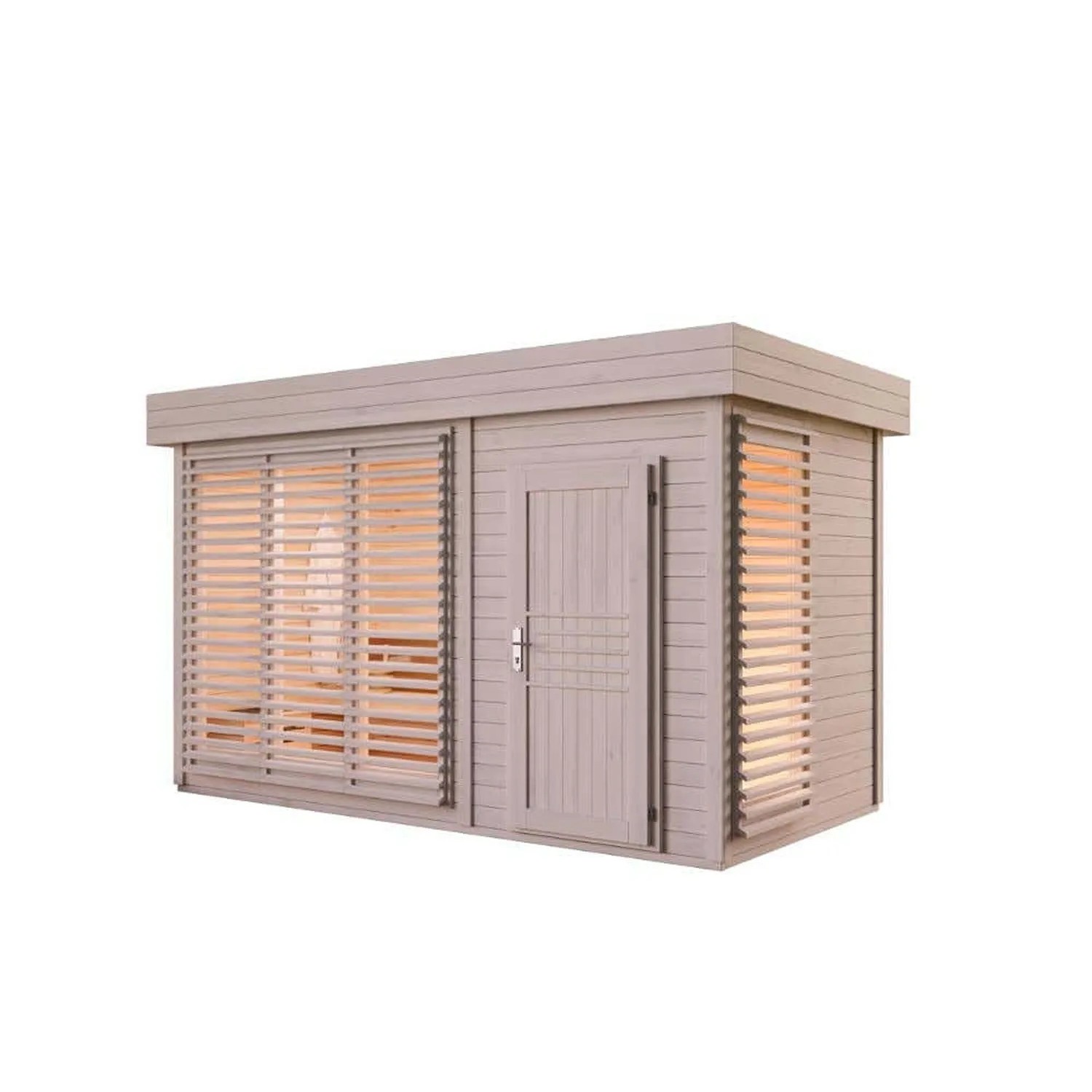 Finntherm Gartensauna Azalia Naturbelassen 434 cm x 234 cm