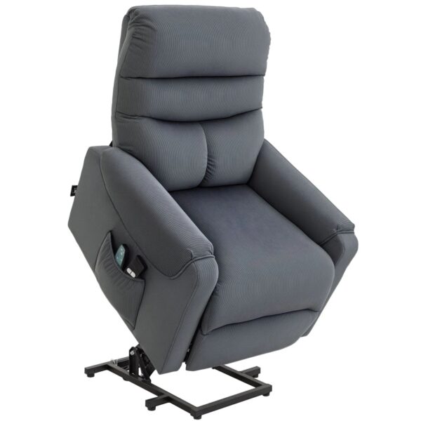 HOMCOM Aufstehsessel Polyester-Gewebe Metall Dunkelgrau 79B x 97T x 103H cm HOMCOM Aufstehsessel Polyester-Gewebe Metall Dunkelgrau 79B x 97T x 103H cm