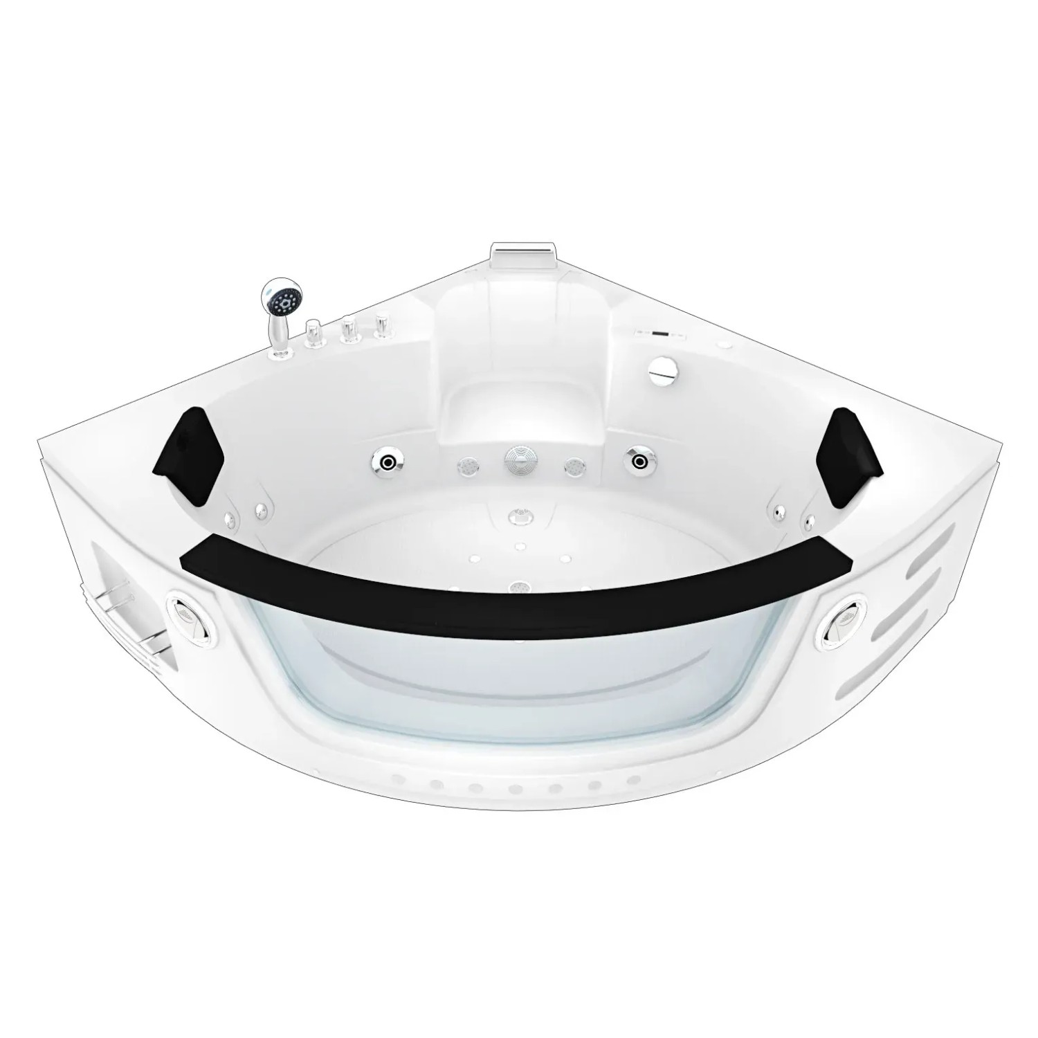 AquaVapore Whirlpool Pool Badewanne Wanne W05H-SC 140x140cm