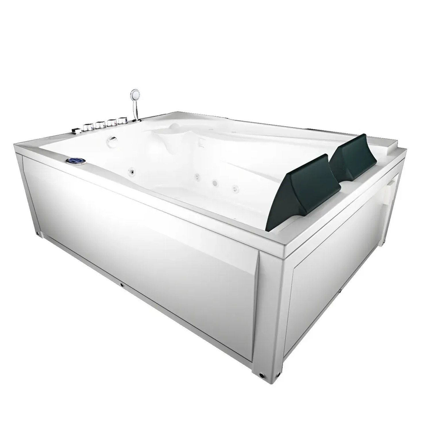 AquaVapore Whirlpool Pool Badewanne Wanne W12H-A 135x180cm Farblicht, Ring-Zirk