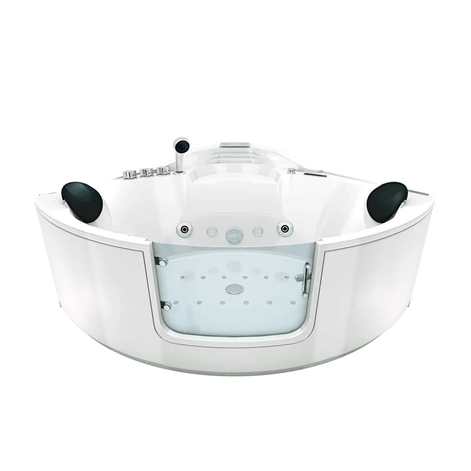 AcquaVapore Whirlpool Pool Badewanne Eckwanne Wanne W60 140x140 mit Tür Walk-in-