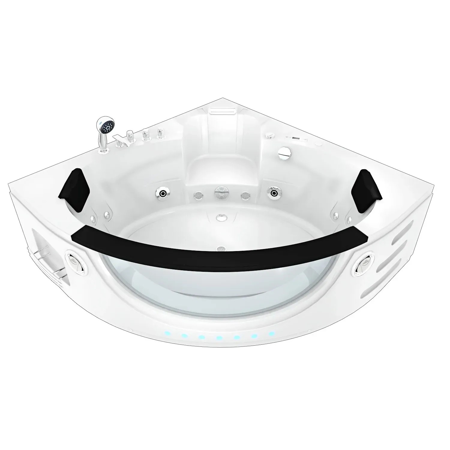 AquaVapore Whirlpool Pool Badewanne Wanne W06R-TH 152x152cm