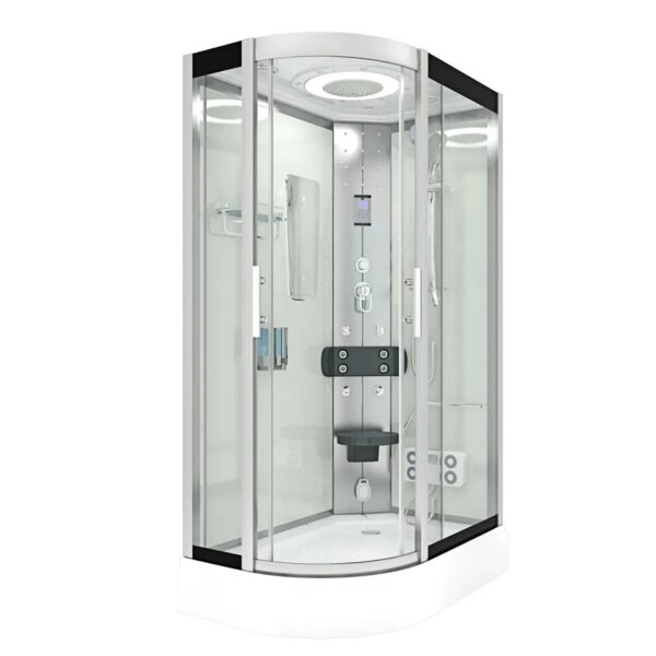 AquaVapore Dusche Duschkabine D60-70T2L-EC Duschtempel Sauna 120x80 cm
