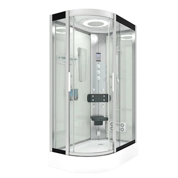 AquaVapore Dusche Duschkabine D60-70T3L Duschtempel Sauna 120x80 cm