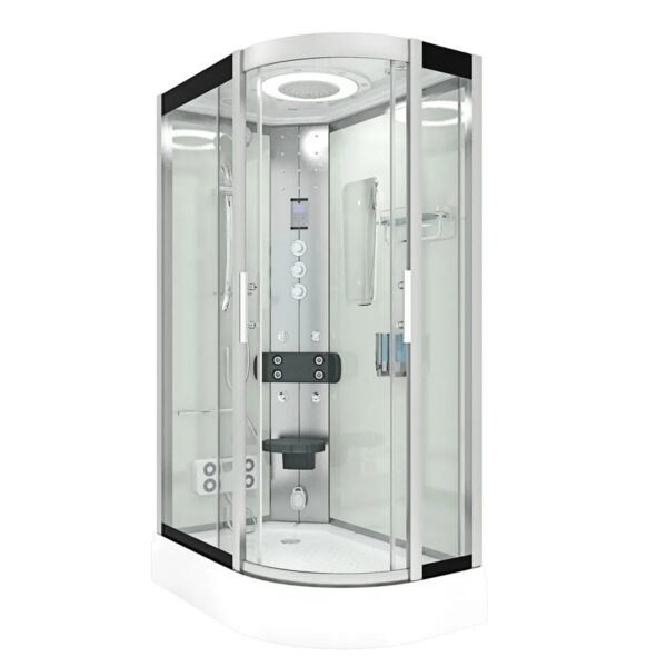 AquaVapore Dusche Duschkabine D60-70T3R-EC Duschtempel Sauna 80x120 cm