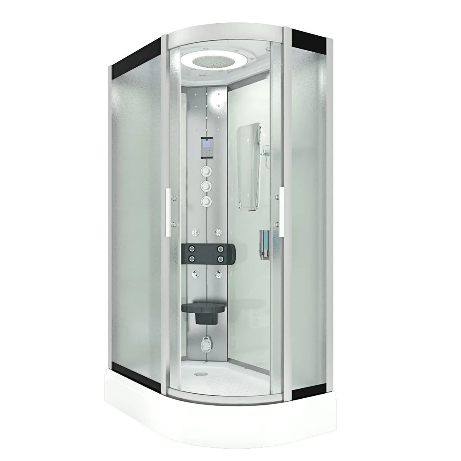 AquaVapore Dusche Duschkabine D60-70M3R Duschtempel Sauna 80x120 cm