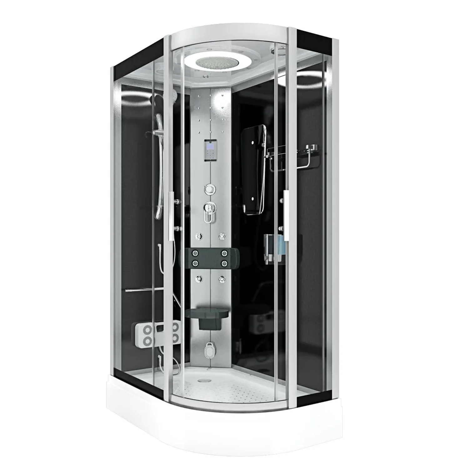 AquaVapore Duschkabine Komplettdusche Fertigdusche Dusche D60-73T0R-EC 80x120 cm
