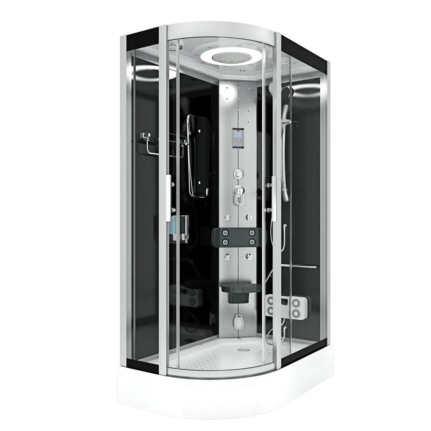 AquaVapore Dusche Duschkabine D60-73T2L-EC Duschtempel Sauna 120x80 cm