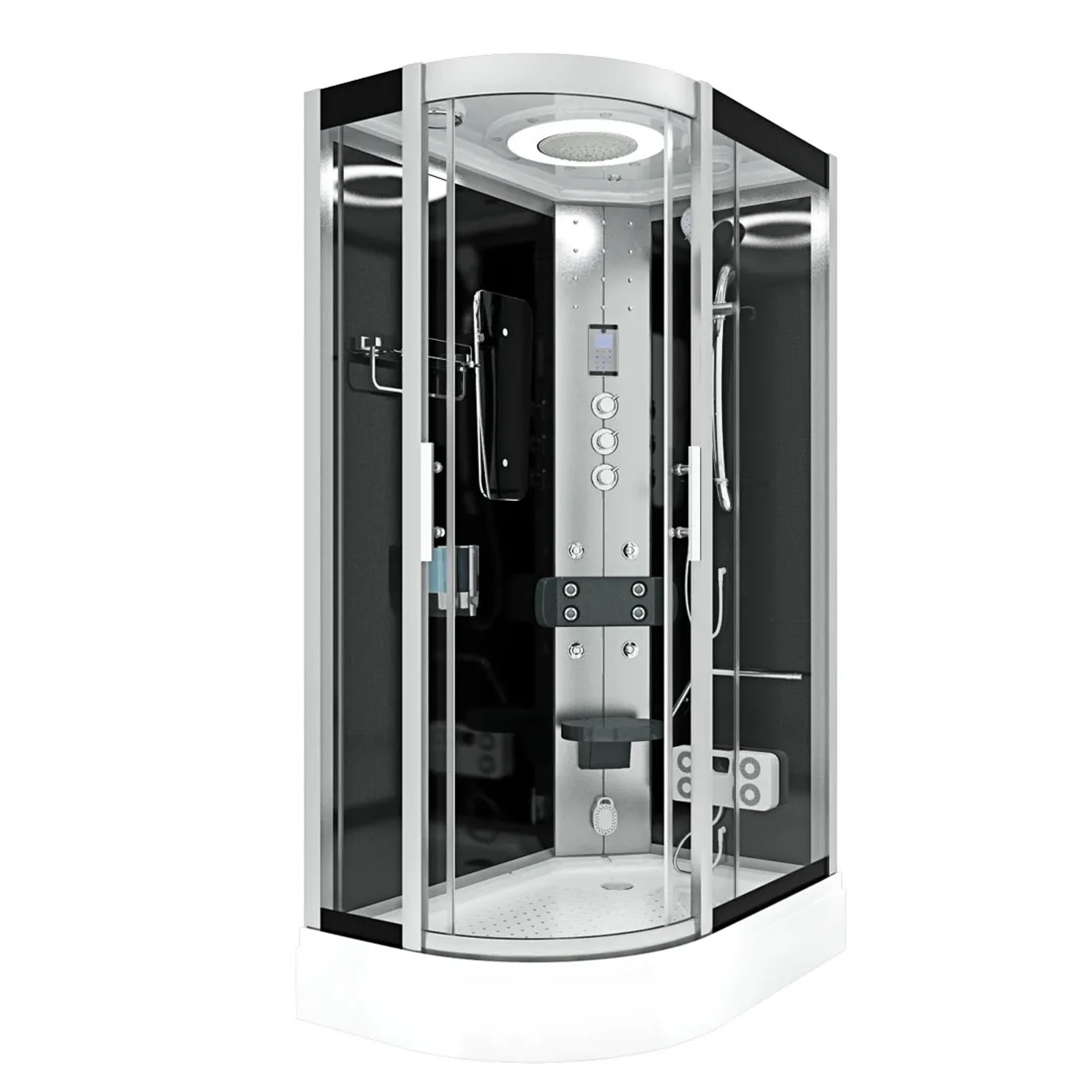 AquaVapore Dusche Duschkabine D60-73T3L Duschtempel Sauna 120x80 cm