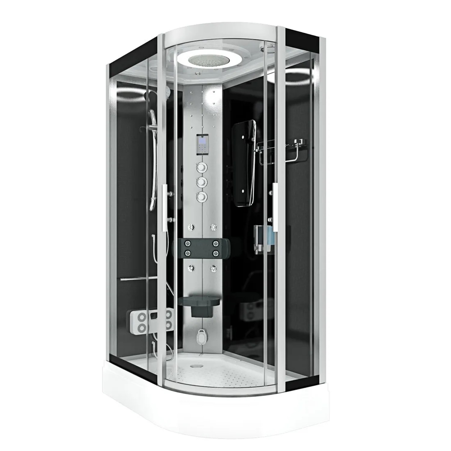 AquaVapore Dusche Duschkabine D60-73T3R-EC Duschtempel Sauna 80x120 cm
