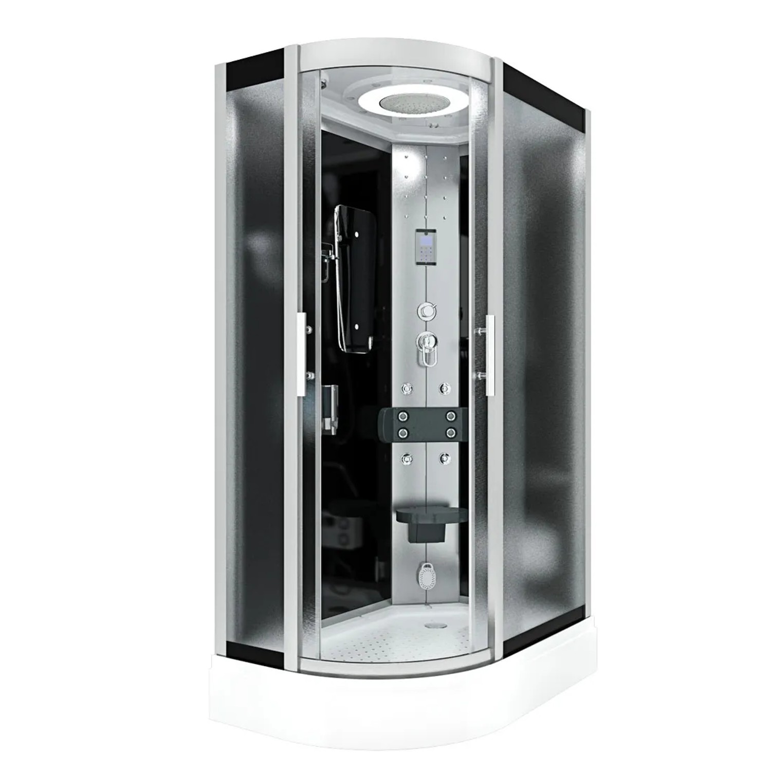 AquaVapore Dusche Duschkabine D60-73M2L-EC Duschtempel Sauna 120x80 cm