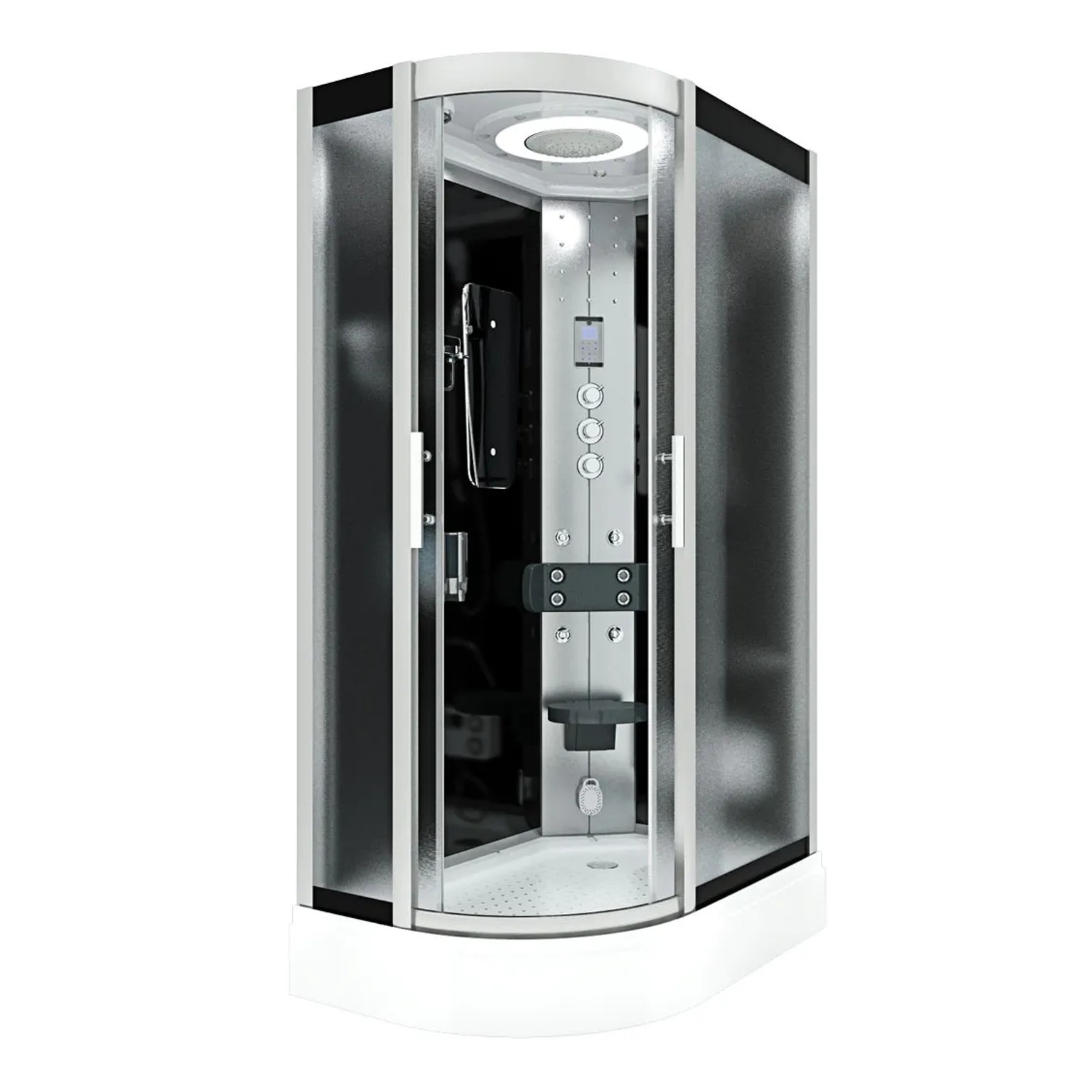 AquaVapore Dusche Duschkabine D60-73M3L-EC Duschtempel Sauna 120x80 cm