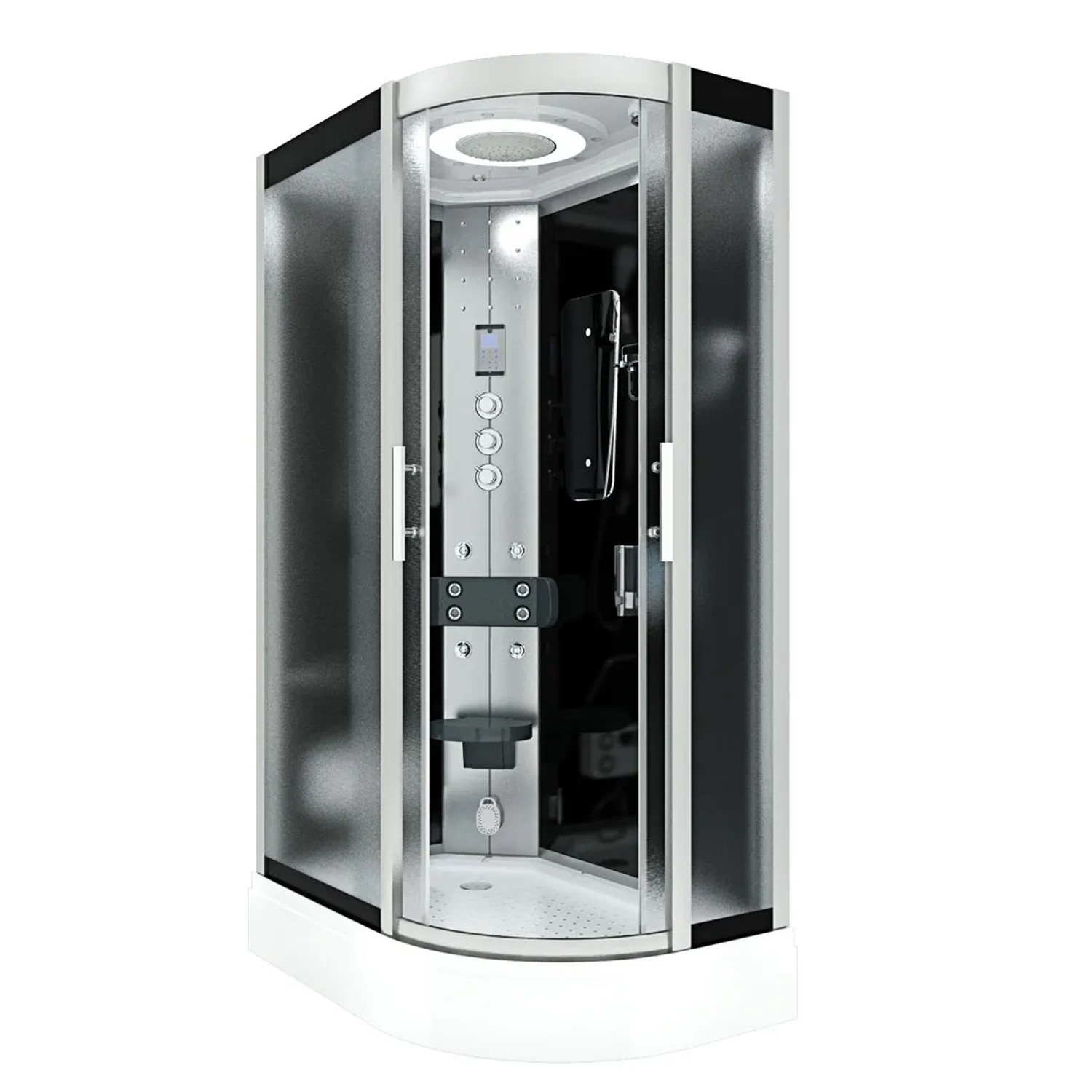 AquaVapore Dusche Duschkabine D60-73M3R-EC Duschtempel Sauna 80x120 cm
