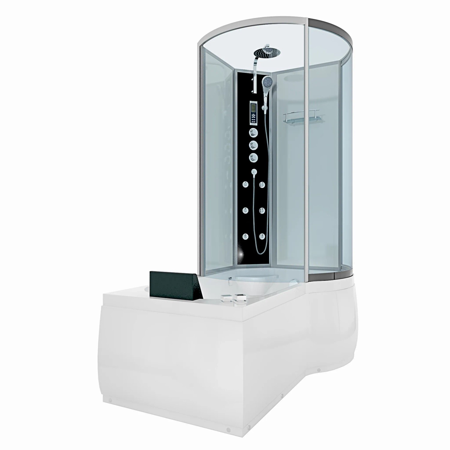 AcquaVapore Kombination Whirlpool Dusche K50-L03-WP Duschkabine Wanne 170x100