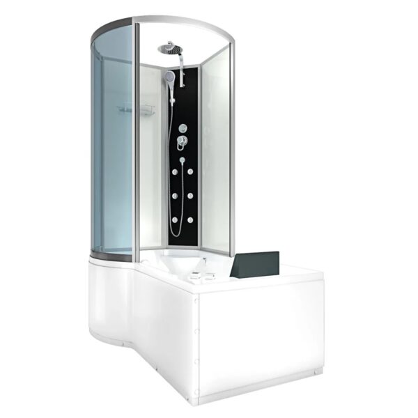 AcquaVapore Kombination Whirlpool Dusche K50-R00-WP-EC Duschkabine Wanne 100x170