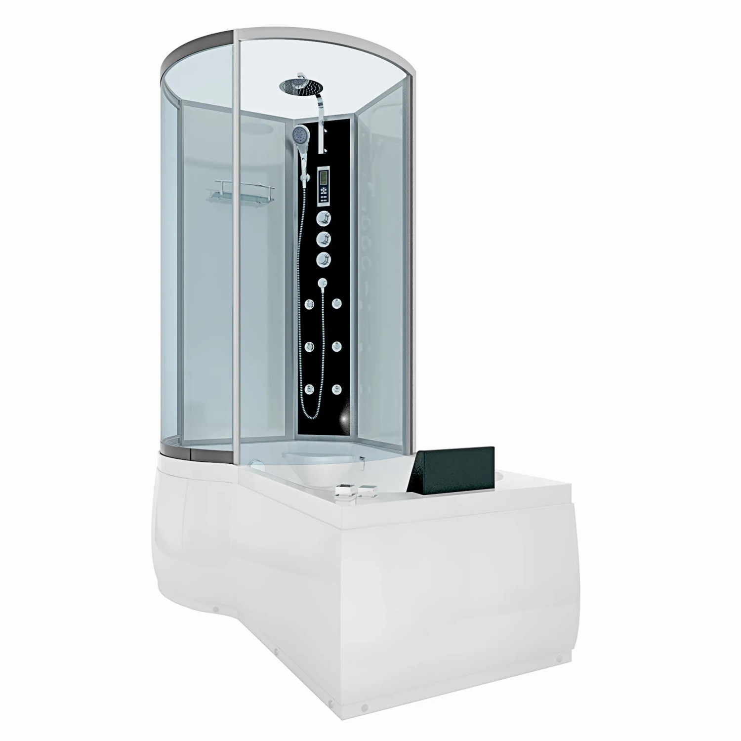 AcquaVapore Kombination Whirlpool Dusche K50-R03-WP Duschkabine Wanne 100x170