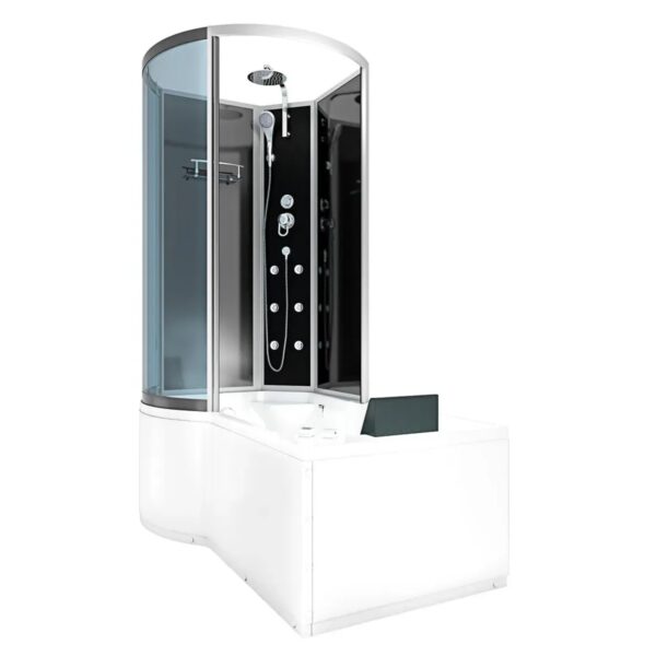 AcquaVapore Kombination Whirlpool Dusche K50-R30-WP-EC Duschkabine Wanne 100x170