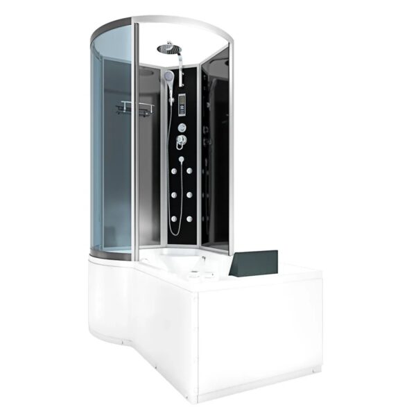 AcquaVapore Kombination Whirlpool Dusche K50-R31-WP Duschkabine Wanne 100x170