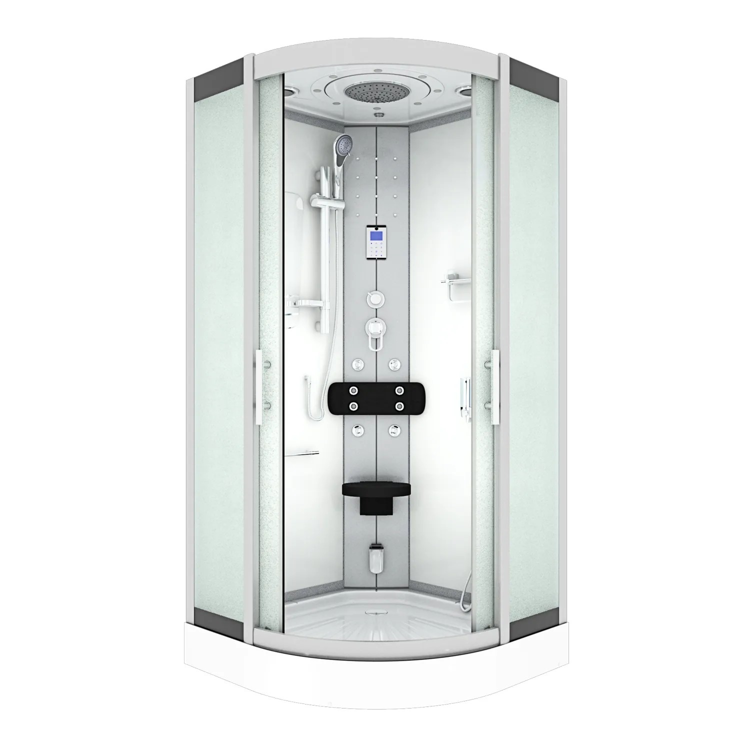 AcquaVapore Dampfdusche Duschtempel Sauna Dusche Duschkabine D46-10M2-EC 90x90