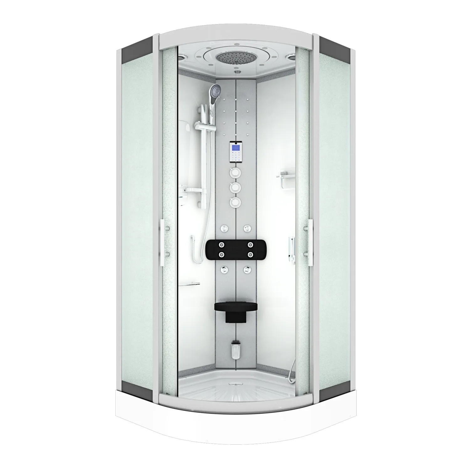 AcquaVapore Dampfdusche Duschtempel Sauna Dusche Duschkabine D46-10M3 90x90