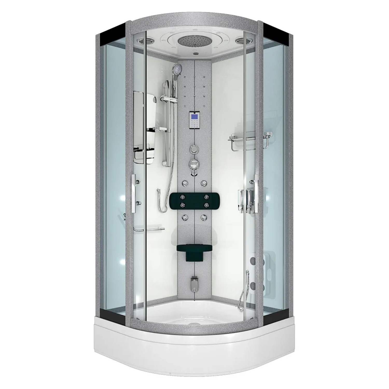 AcquaVapore Dampfdusche Duschtempel Sauna Dusche Duschkabine D46-60T2-EC 100x100