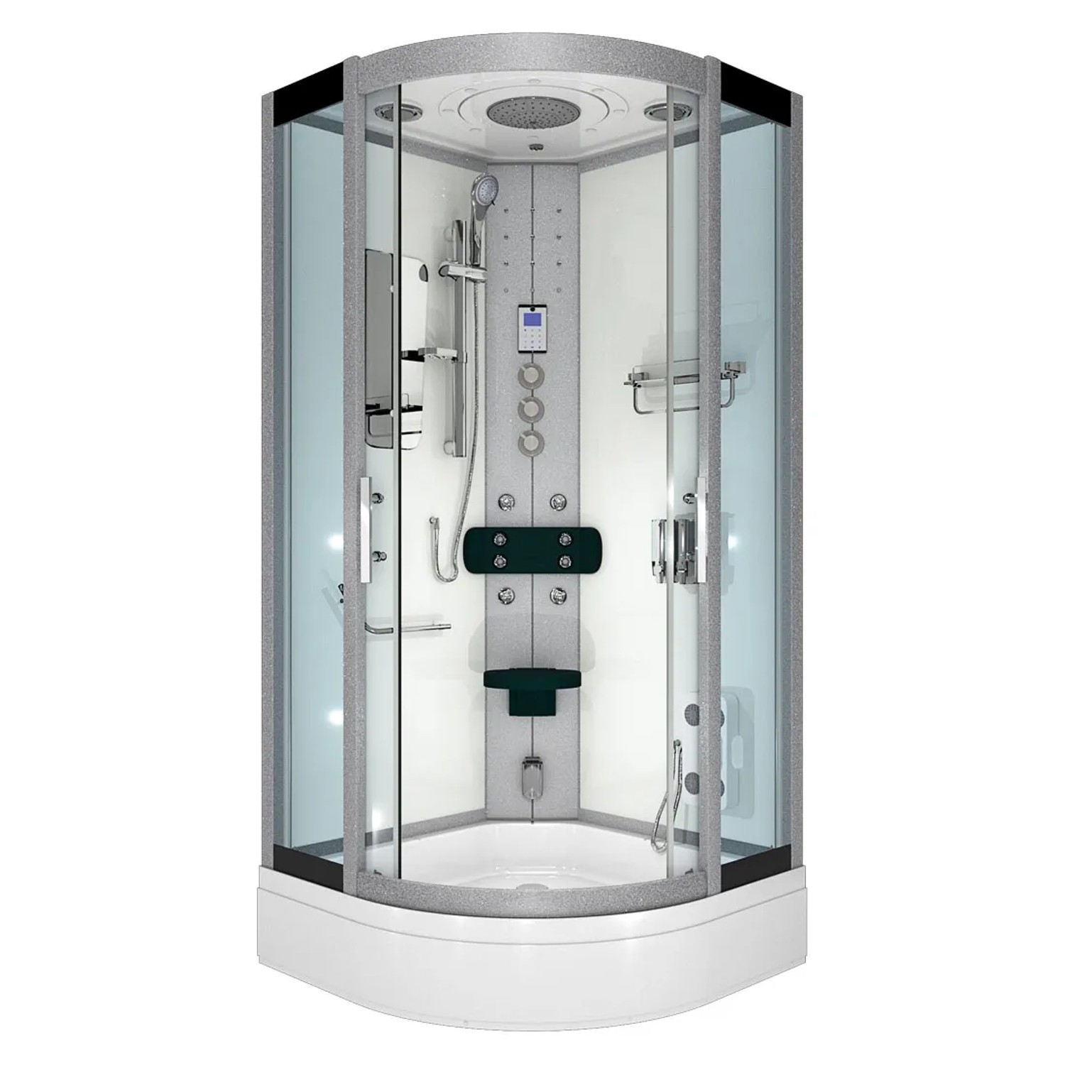 AcquaVapore Dampfdusche Duschtempel Sauna Dusche Duschkabine D46-60T3-EC 100x100