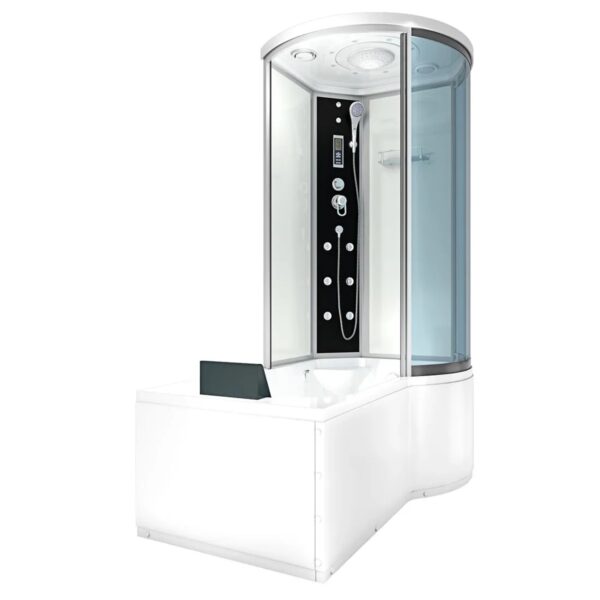 AcquaVapore Kombination Badewanne Dusche K55-L01-EC Duschtempel 170x100