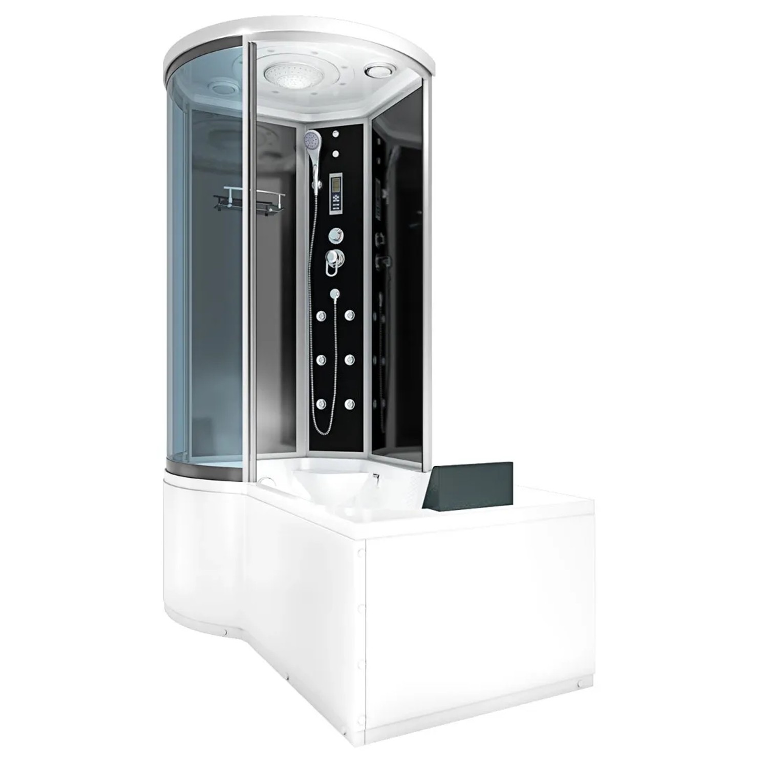 AcquaVapore Kombination Badewanne Dusche K55-R31-EC Duschtempel 100x170