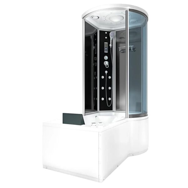 AcquaVapore Kombination Whirlpool Dusche K55-L31-WP Duschkabine Wanne 170x100