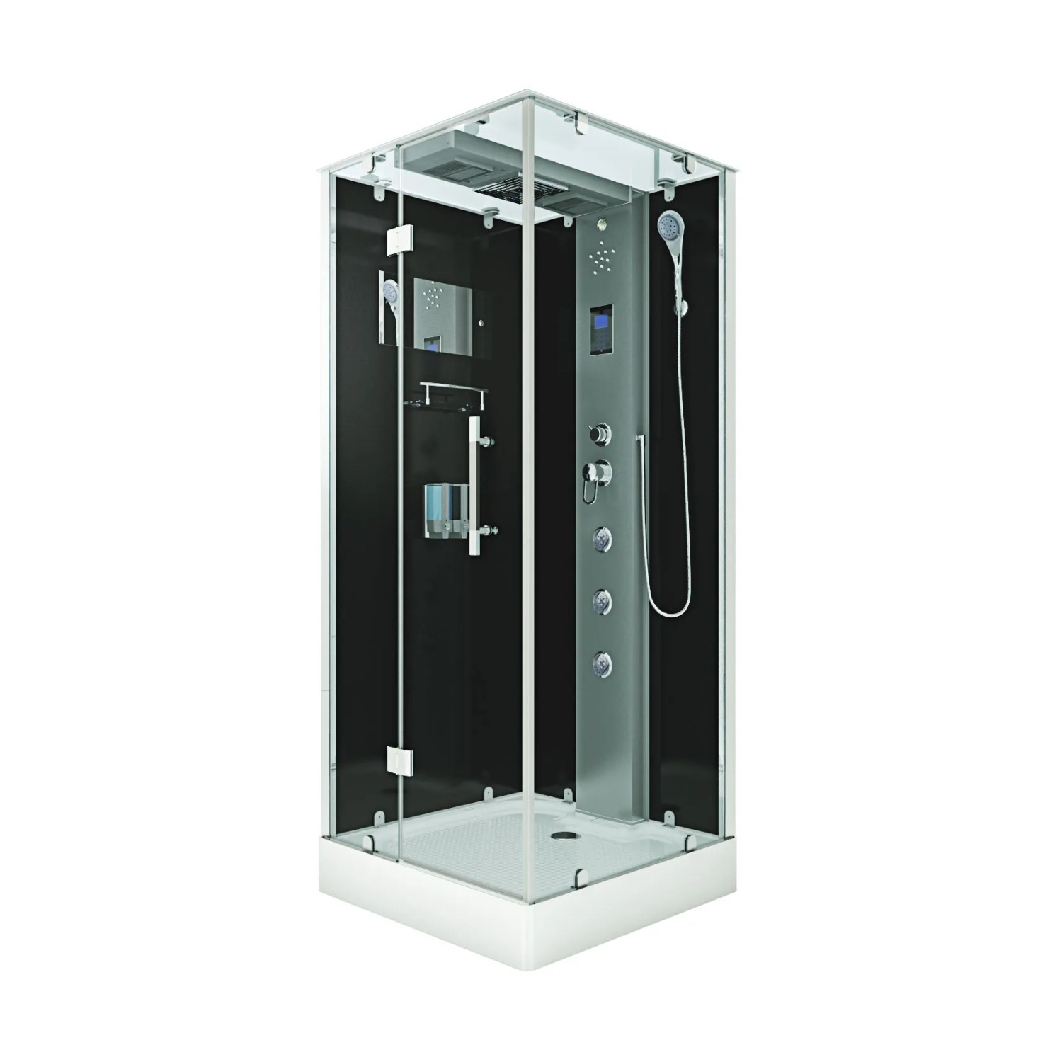 AquaVapore Dampfdusche Duschtempel Sauna Dusche Duschkabine D38-13L2 90x90 cm