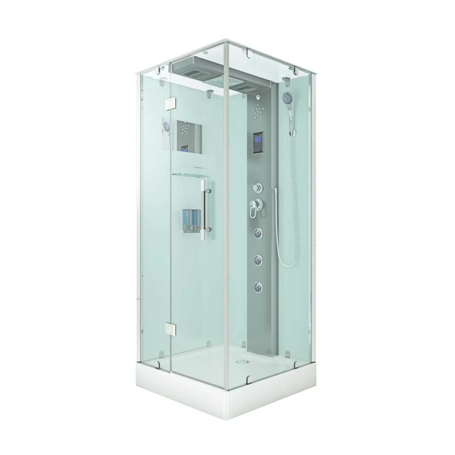 AquaVapore Duschkabine Komplettdusche D38-20L0 Fertigdusche Dusche 100x100 cm