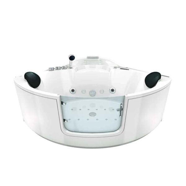 AcquaVapore Whirlpool Pool Badewanne Eckwanne Wanne W60-TH-SC 140x140 mit Tür Wa