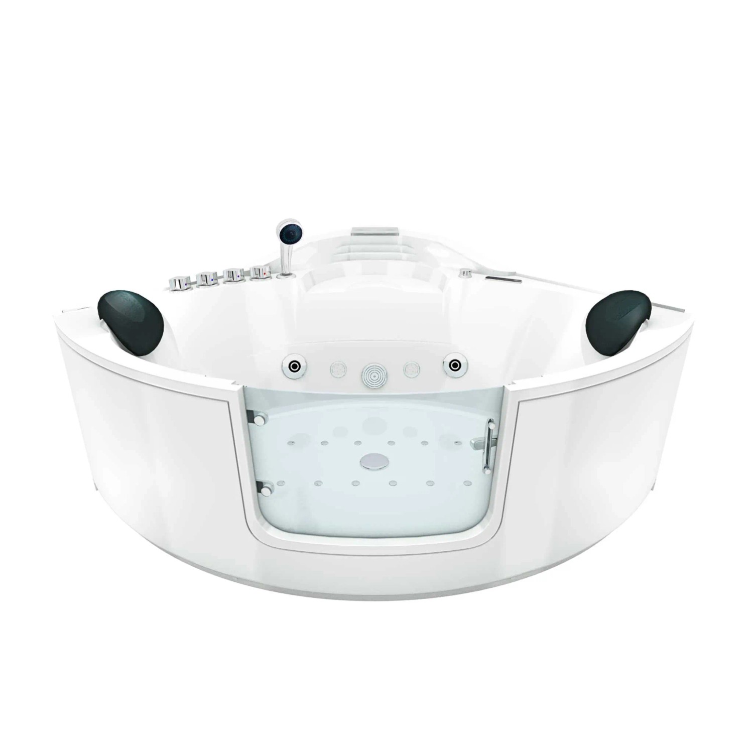 AcquaVapore Whirlpool Pool Badewanne Eckwanne Wanne W60H-TH-SC 140x140 mit Tür W