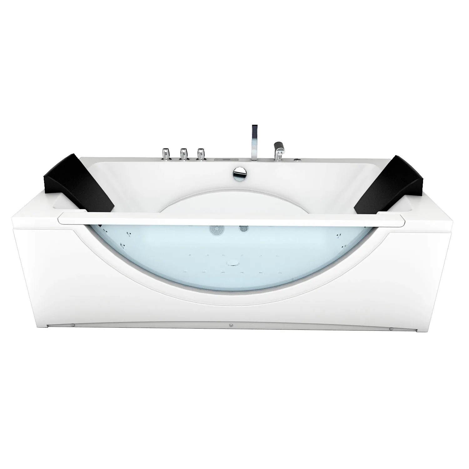 AcquaVapore Whirlpool Pool Badewanne Wanne W81H-TH-B-SC 180x90