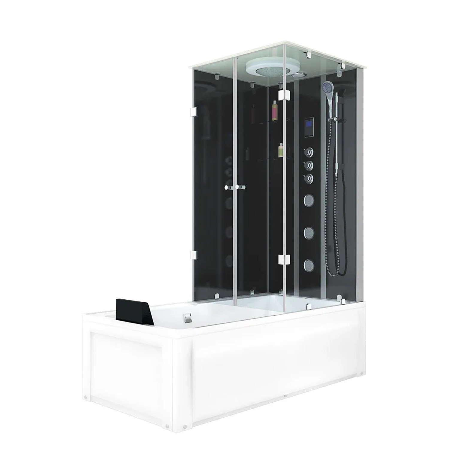 AcquaVapore Whirlpool Dusche Kombination K05-L33-WP-EC Duschtempel 180x90