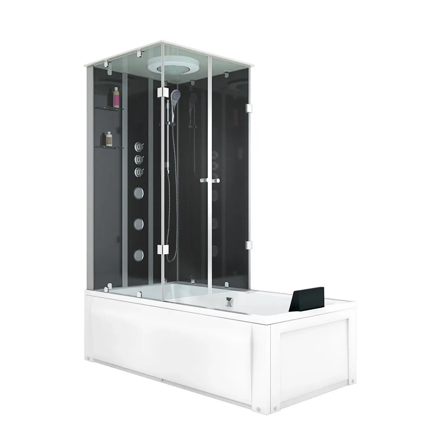 AcquaVapore Whirlpool Dusche Kombination K05-R32-WP Duschtempel 90x180
