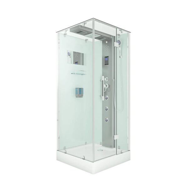 AquaVapore Dampfdusche Duschtempel Sauna Dusche Duschkabine D38-00R2-EC 80x80 cm