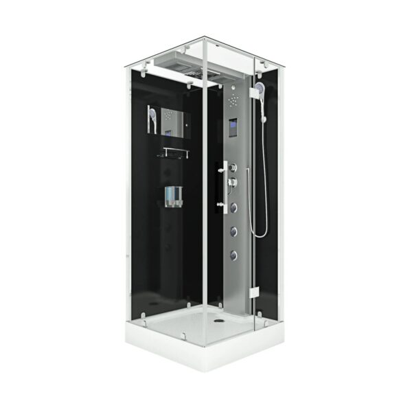 AquaVapore Dampfdusche Duschtempel Sauna Dusche Duschkabine D38-03R2-EC 80x80 cm