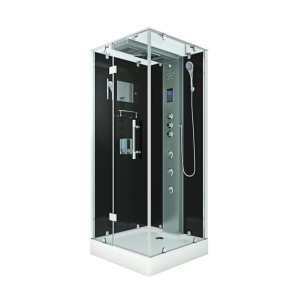 AquaVapore Dampfdusche Duschtempel Sauna Dusche Duschkabine D38-03L3 80x80 cm