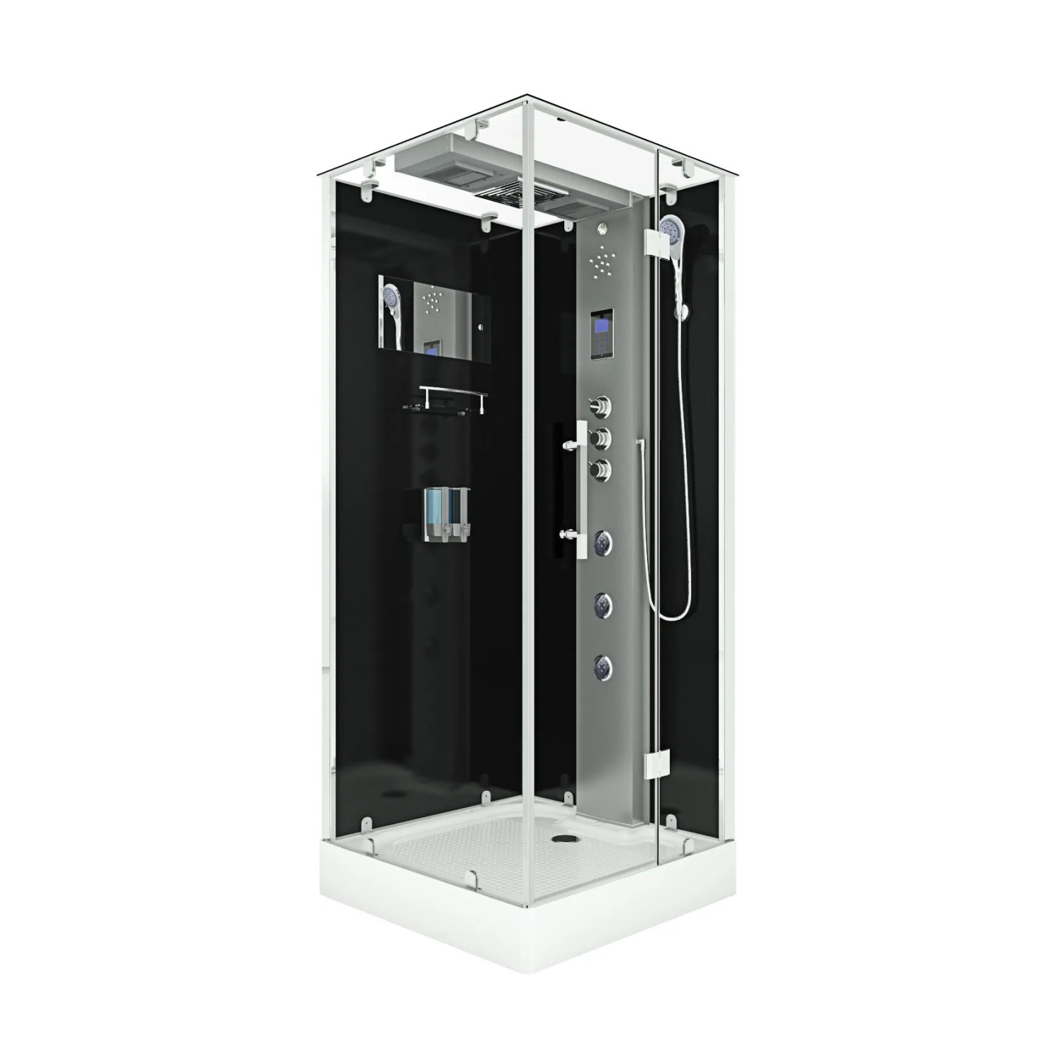 AquaVapore Dampfdusche Duschtempel Sauna Dusche Duschkabine D38-03R3 80x80 cm