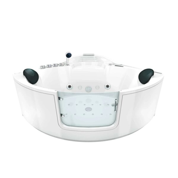 AcquaVapore Whirlpool Pool Badewanne Eckwanne Wanne W60H-TH 140x140 mit Tür Walk