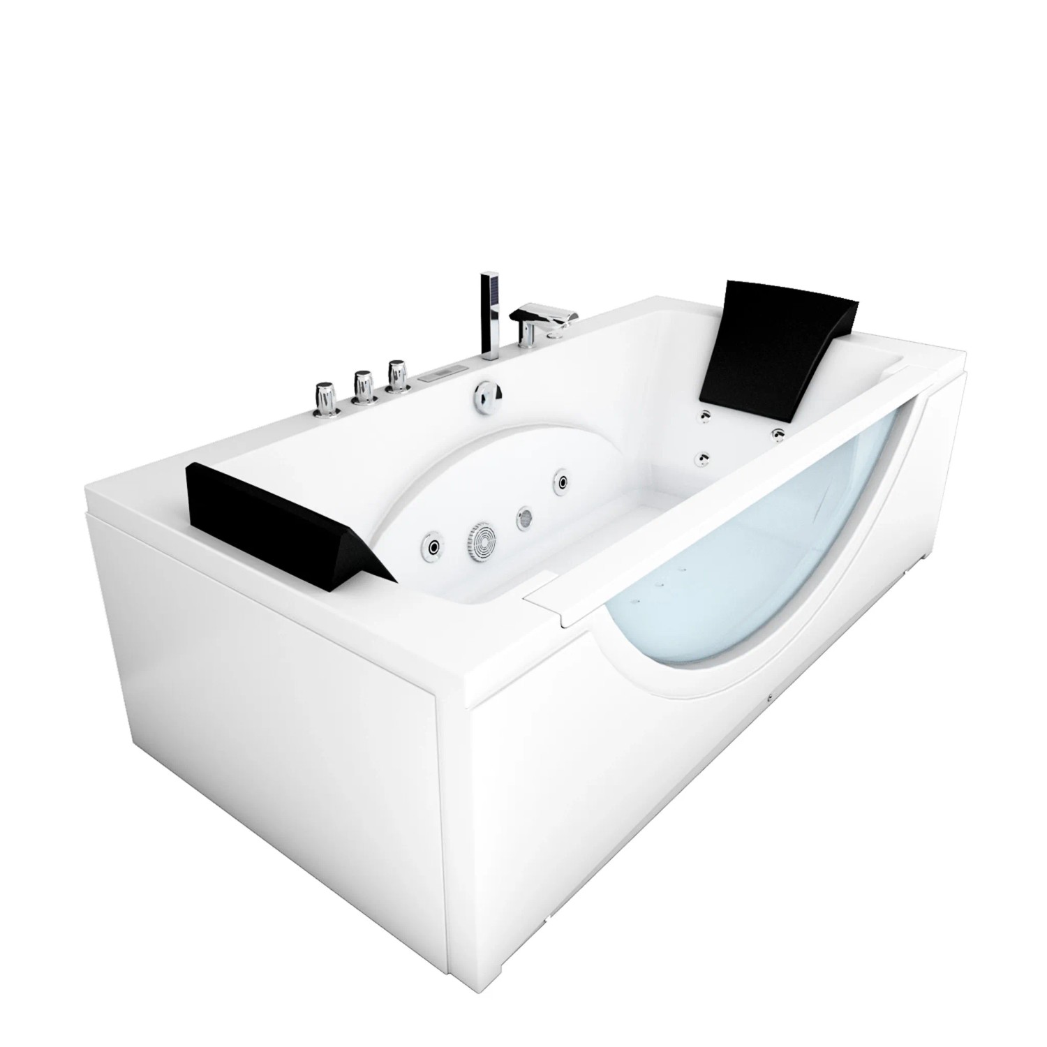 AcquaVapore Whirlpool Pool Badewanne Eckwanne Wanne W81H-TH-C 180x90
