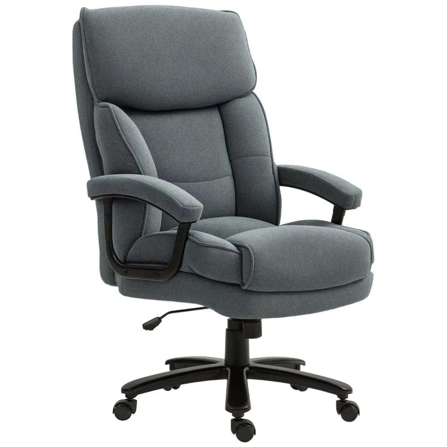 HOMCOM Bürostuhl Polyester 68,5L x 79B x 117-125cm Grau