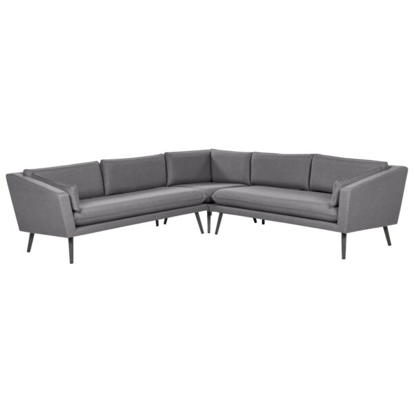 Beliani Gartensofa Grau 243x243x70