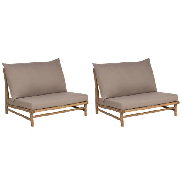 Beliani Gartenstuhl Heller Holzfarbton Beige 85x102x74