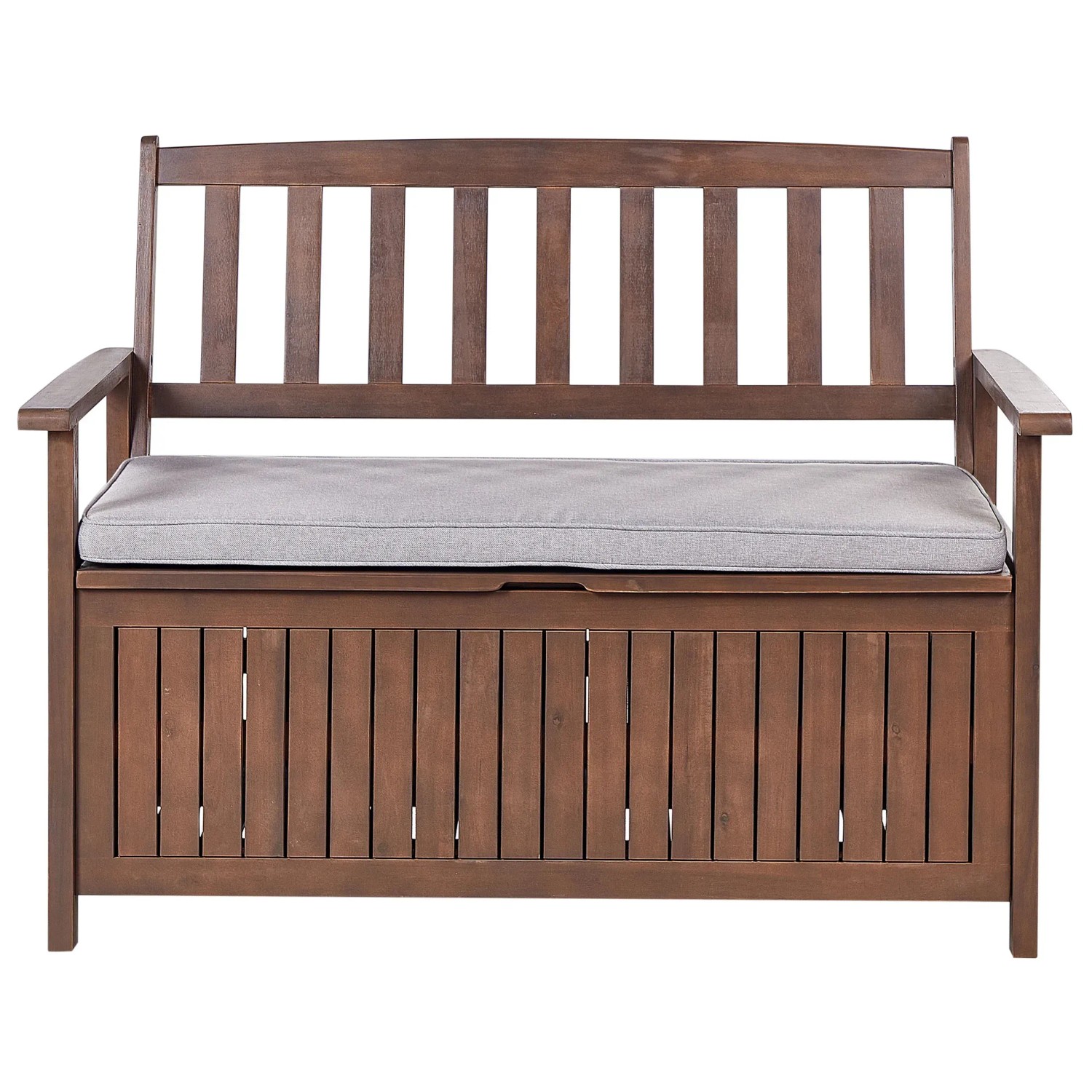 Beliani Gartenbank SOVANA Hellgrau 60x120x91