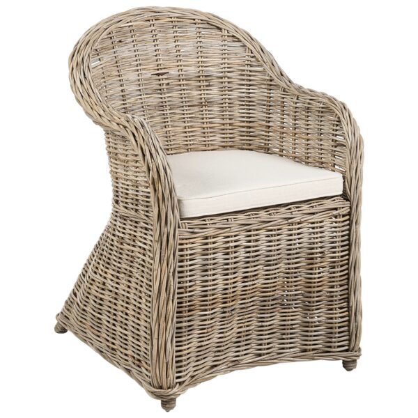 Beliani Sessel Beige Naturfarben 68x56x87 Beliani Sessel Beige Naturfarben 68x56x87
