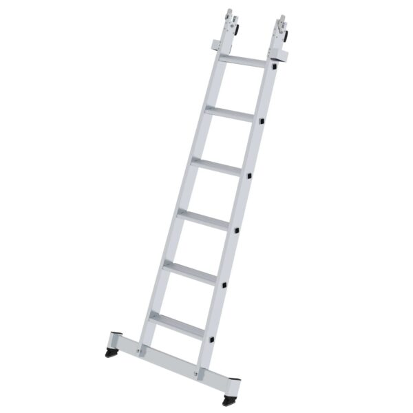 PROREGAL Stufen-Glasreinigerleiter Unterteil mit Traverse 6 Stufen